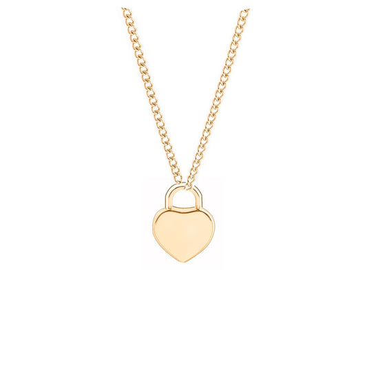 Collar colgante con inicial de corazón